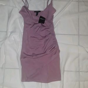Skin tight lavender party dress
